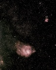 Trifid Lagoon nebulae 2Aug2014